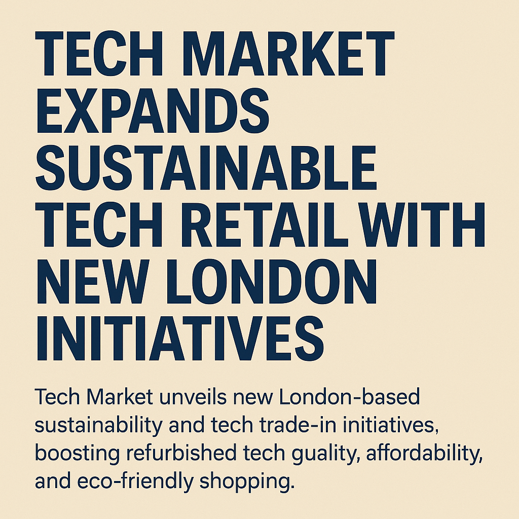 Tech Market Expands Sustainable Tech Retail with New London Initiatives