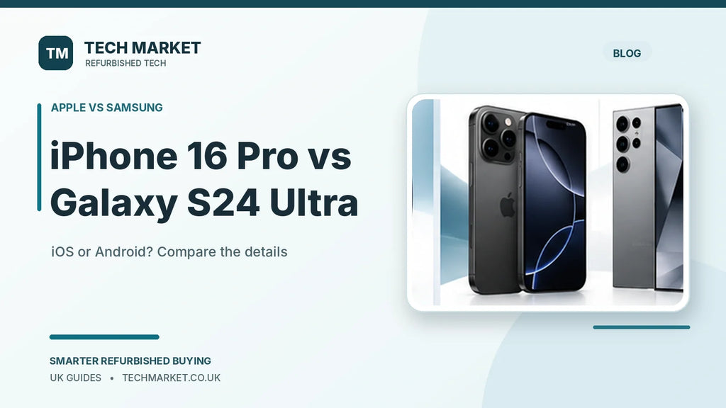 iPhone 16 Pro vs Samsung Galaxy S24 Ultra Refurbished UK: Which Should You Buy?