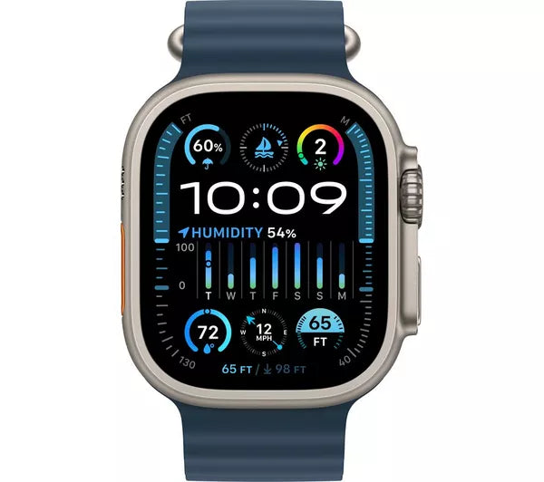 Apple Watch Ultra 2 GPS + Cellular Titanium 49MM Blue Ocean Band - Very Good