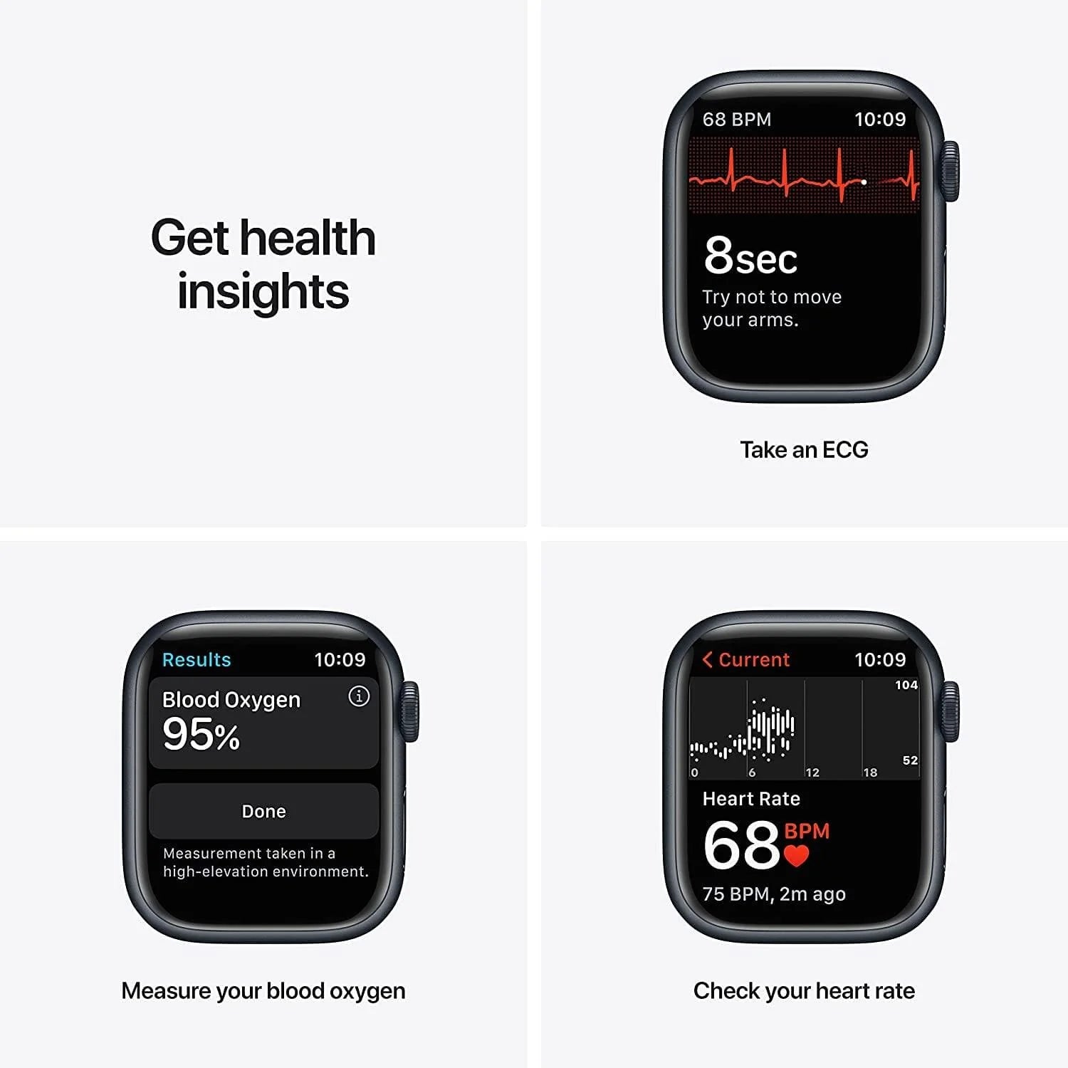 Apple Watch Series 7 GPS + Cellular - Blue Aluminium with Midnight Sport Band - 45mm - Good
