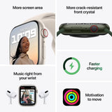 Apple Watch Series 7 GPS + Cellular - Blue Aluminium with Midnight Sport Band - 45mm - Good