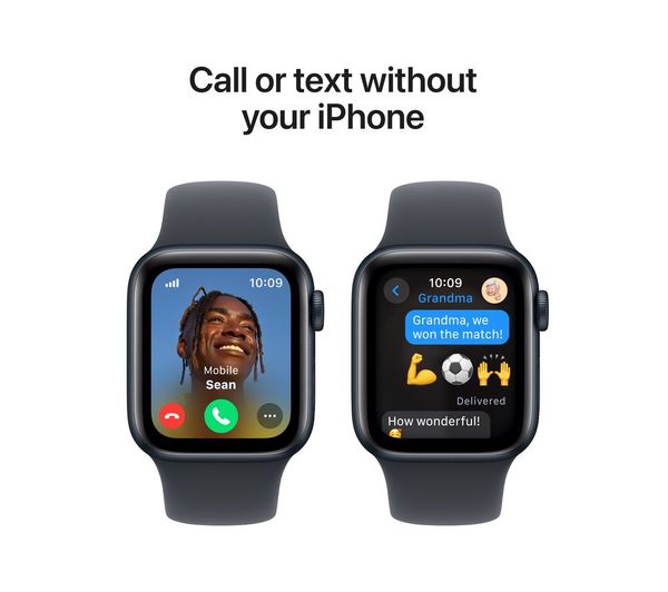 APPLE Watch SE 2 - 40mm Midnight Aluminium Case with Midnight Sports Band, M/L - Very Good