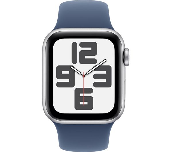 APPLE Watch SE 2 - 40mm Silver Aluminium Case with Denim Sport Band - S/M - Good