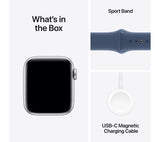 APPLE Watch SE 2 - 40mm Silver Aluminium Case with Denim Sport Band - S/M - Good