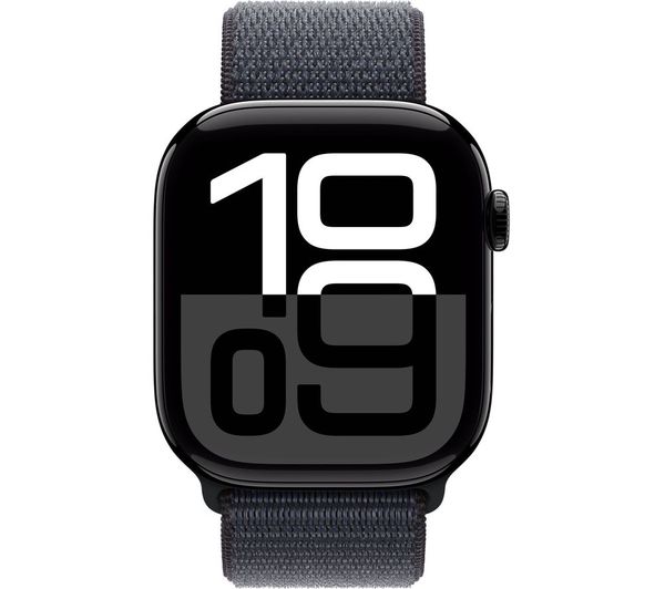 APPLE Watch Series 10 - 46mm Jet Black Aluminium Case with Ink Sport Loop - Good