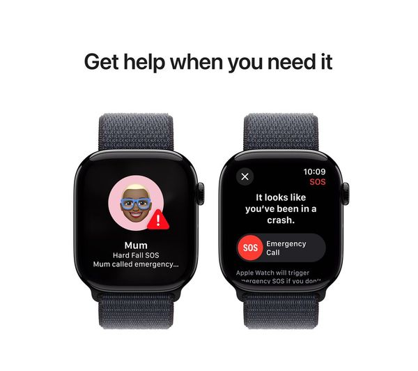 APPLE Watch Series 10 - 46mm Jet Black Aluminium Case with Ink Sport Loop - Good