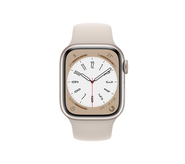 Apple Watch Series 8 GPS + Cellular, 41mm Starlight Aluminium Case with Starlight Sport Band - Good