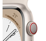 Apple Watch Series 8 GPS + Cellular, 41mm Starlight Aluminium Case with Starlight Sport Band - Good