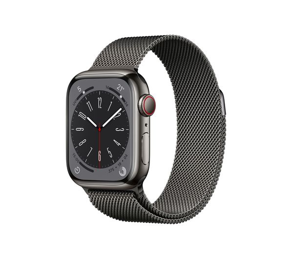 Apple Watch Series 8 Cellular 41mm Graphite with Milanese Loop โ Very Good