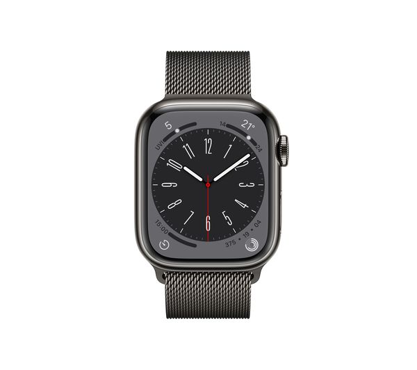 Apple Watch Series 8 Cellular 41mm Graphite with Milanese Loop โ Very Good