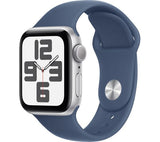 APPLE Watch SE 2 - 40mm Silver Aluminium Case with Denim Sport Band - S/M - Good