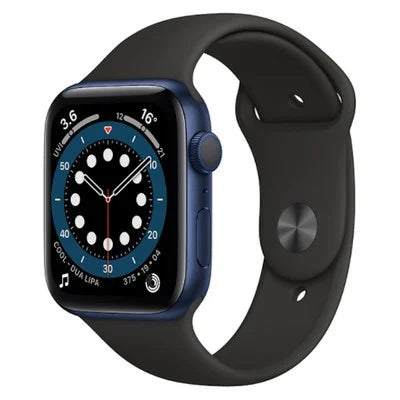 APPLE Watch Series 6 GPS - Blue Aluminium with Black Sports Band, 40mm