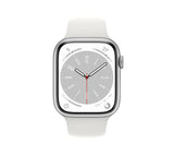 Apple Watch Series 8 Cellular 45mm Silver with White Sport Band – Pristine