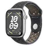 Apple Watch Series 9 GPS, 45mm Silver Aluminium Case with Midnight Sky Nike Sport Band - S/M - Good