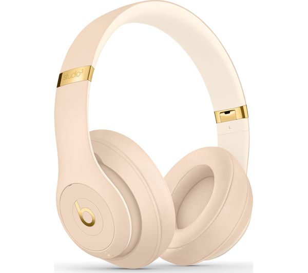 BEATS Studio 3 Wireless Bluetooth Noise-Cancelling Headphones - Desert Sand - Good