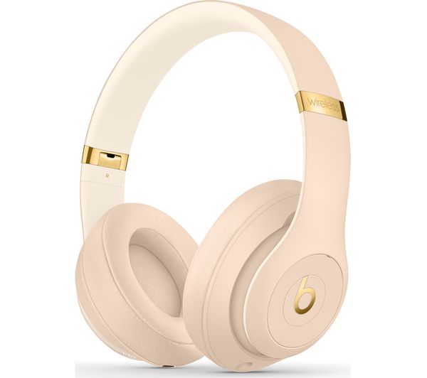 BEATS Studio 3 Wireless Bluetooth Noise-Cancelling Headphones - Desert Sand - Good