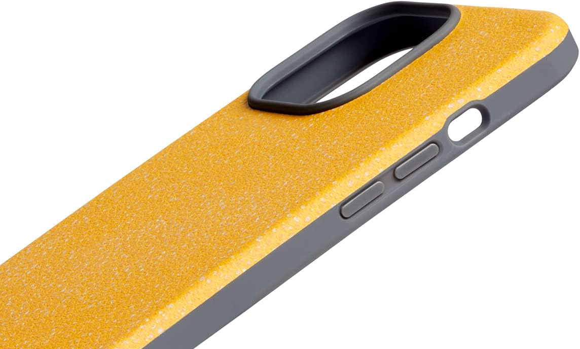 Bellroy Phone Case for iPhone 13 Pro Max (Leather iPhone Cover, Soft Microfiber Lining) - Citrus