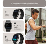 FITBIT Versa 4 Smart Watch - Black & Graphite - Good