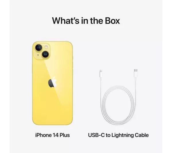 Apple iPhone 14 Plus 128GB Yellow Unlocked Pristine