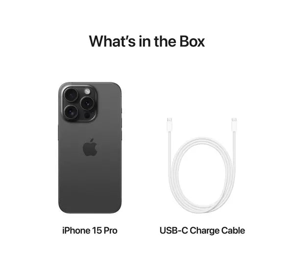 Apple iPhone 15 Pro 128GB Black Titanium Unlocked Pristine