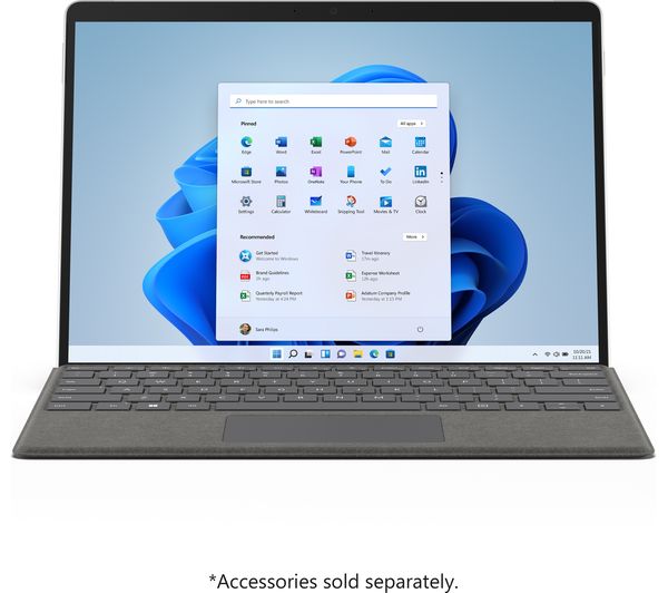 MICROSOFT 13" Surface Pro 8 - Intel® Core™ i5, 16GB RAM, 256GB SSD, Platinum - Pristine