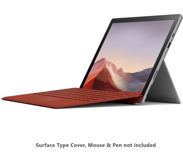 MICROSOFT 12.3" Surface Pro 7 - Intel® Core™ i3, 4GB RAM, 128GB SSD, Platinum - Pristine