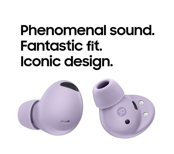 SAMSUNG Galaxy Buds2 Pro Wireless Bluetooth Noise-Cancelling Earbuds - Bora Purple - Pristine