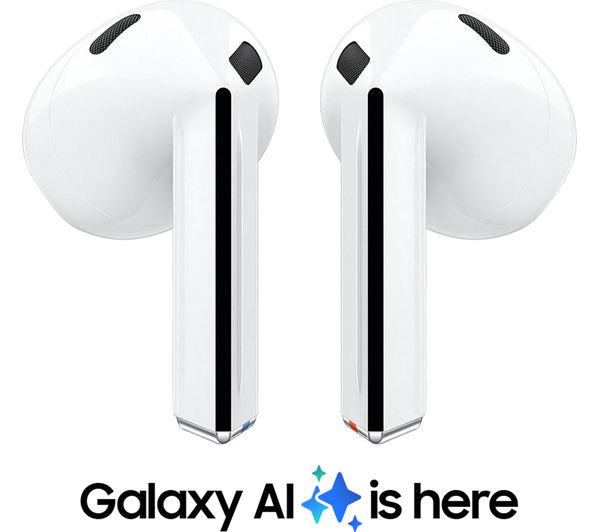 SAMSUNG Galaxy Buds3 Wireless Bluetooth Noise-Cancelling Earbuds - White - Pristine
