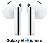 SAMSUNG Galaxy Buds3 Wireless Bluetooth Noise-Cancelling Earbuds - White - Pristine