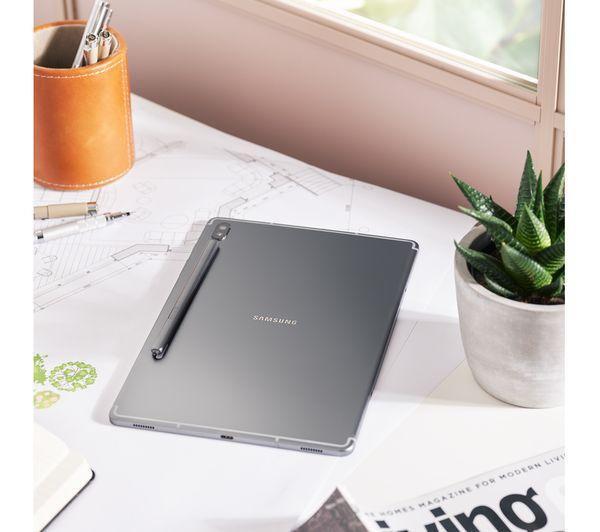 SAMSUNG Galaxy Tab S6 10.5” 4G Tablet - 128GB, Mountain Grey - Acceptable