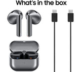 SAMSUNG Galaxy Buds3 Wireless Bluetooth Noise-Cancelling Earbuds - Silver - Pristine