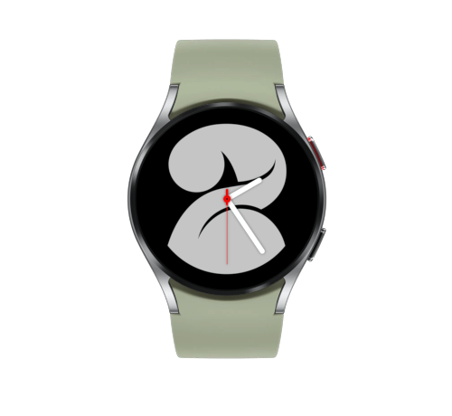 Samsung Galaxy Watch4 40mm Silver with Olive Strap – Good