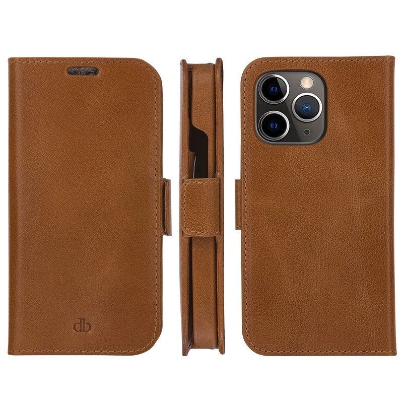 dbramante1928 Lynge 2in1 Case Brown - iPhone 13 Pro Leather Case
