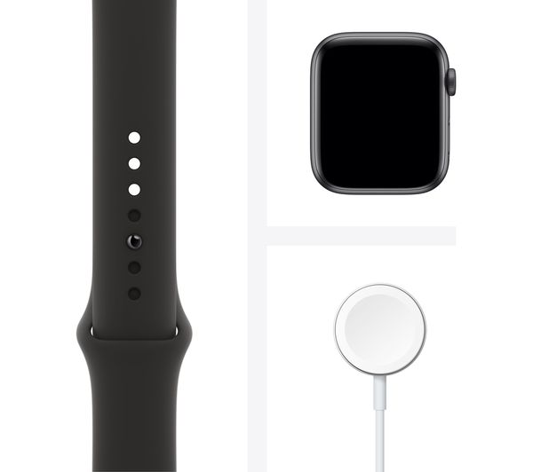APPLE Watch Series 6 GPS - Blue Aluminium with Black Sports Band, 40mm - Acceptable