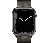 Apple Watch Series 7 GPS + Cellular - Graphite Stainless Steel with Graphite Milanese Loop, 45mm - Pristine
