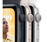 Apple Watch SE 2 GPS, 44mm Silver Aluminium Case with White Sport Band - Pristine