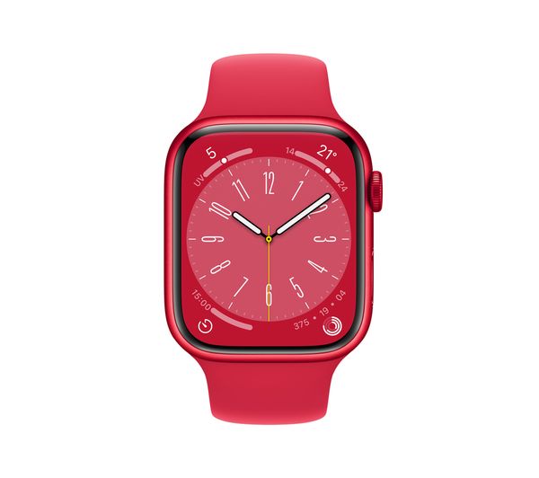 Apple Watch Series 8 GPS - (PRODUCT)RED with (PRODUCT)RED Sports Band, 45 mm - Pristine