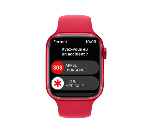 Apple Watch Series 8 GPS - (PRODUCT)RED with (PRODUCT)RED Sports Band, 45 mm - Pristine
