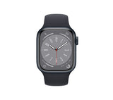 Apple Watch Series 8 GPS, 41mm Midnight Aluminium Case with Midnight Sports Band - M/L - Pristine