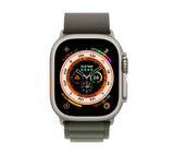 Apple Watch Ultra 1 (GPS + Cellular), 49mm Titanium Case with Green Alpine Loop - Medium - Good