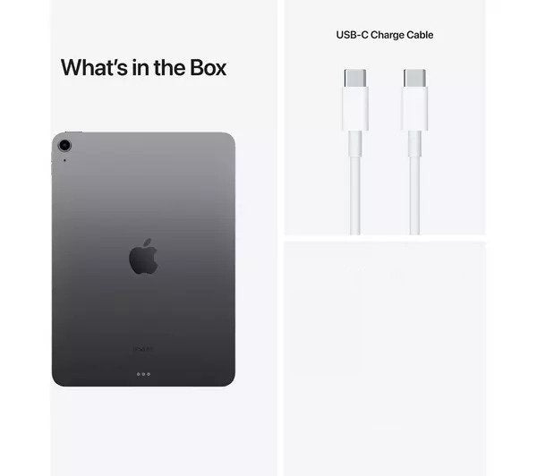 APPLE 10.9" iPad Air 5 Wi-Fi (2022) - 256 GB, Space Grey Pristine Condition