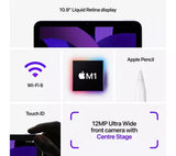 APPLE 10.9" iPad Air 5 Wi-Fi (2022) - 64 GB, Starlight Pristine