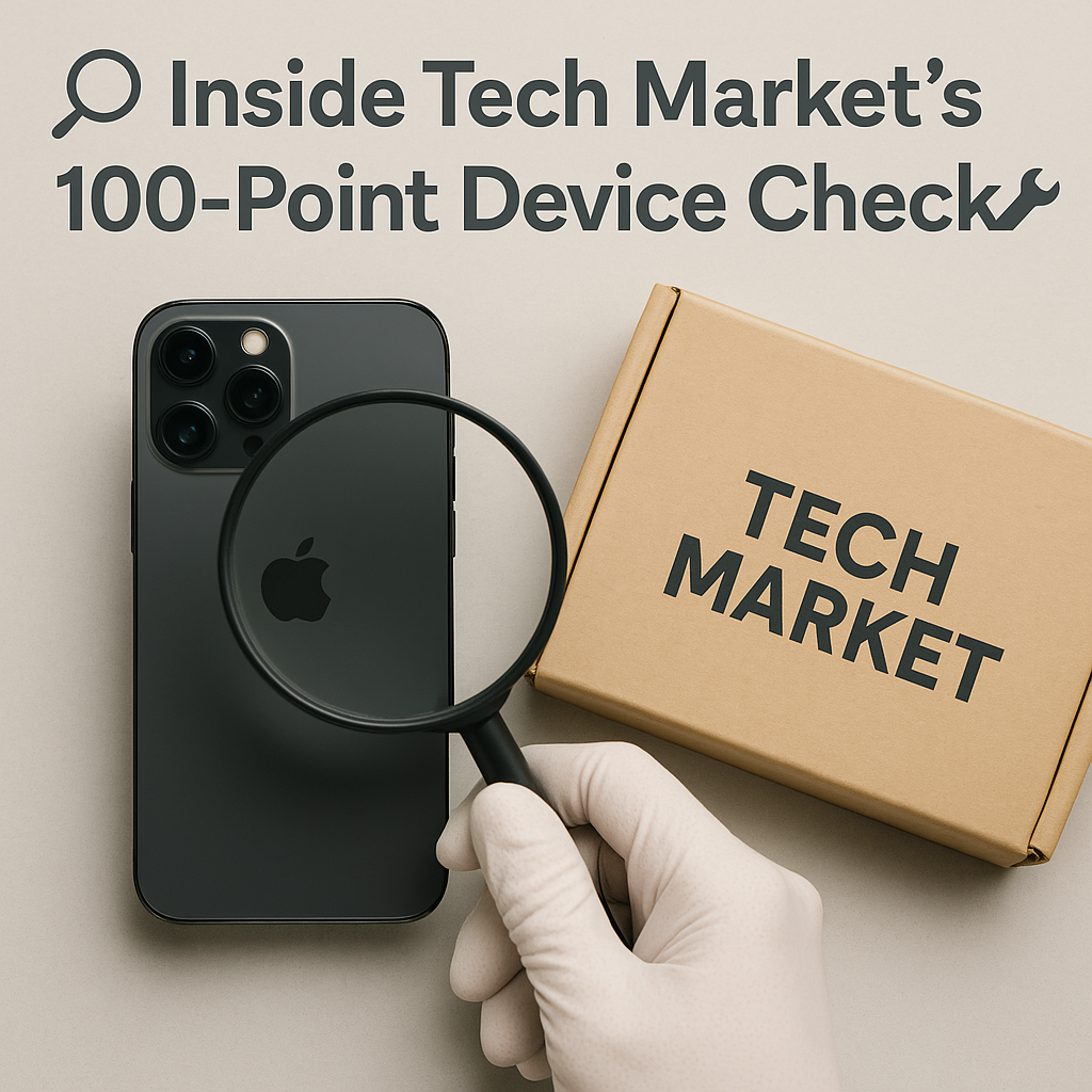 🔍 Inside Tech Market’s 100-Point Device Check: How We Guarantee Quality 🛠️