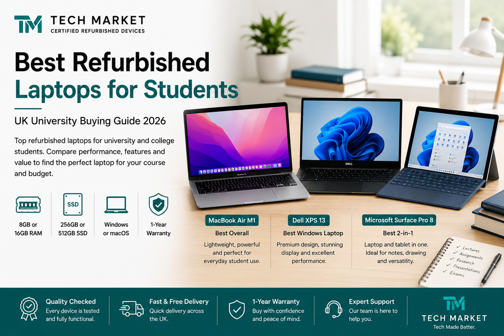 Best Refurbished Laptops for Students in the UK (2026)