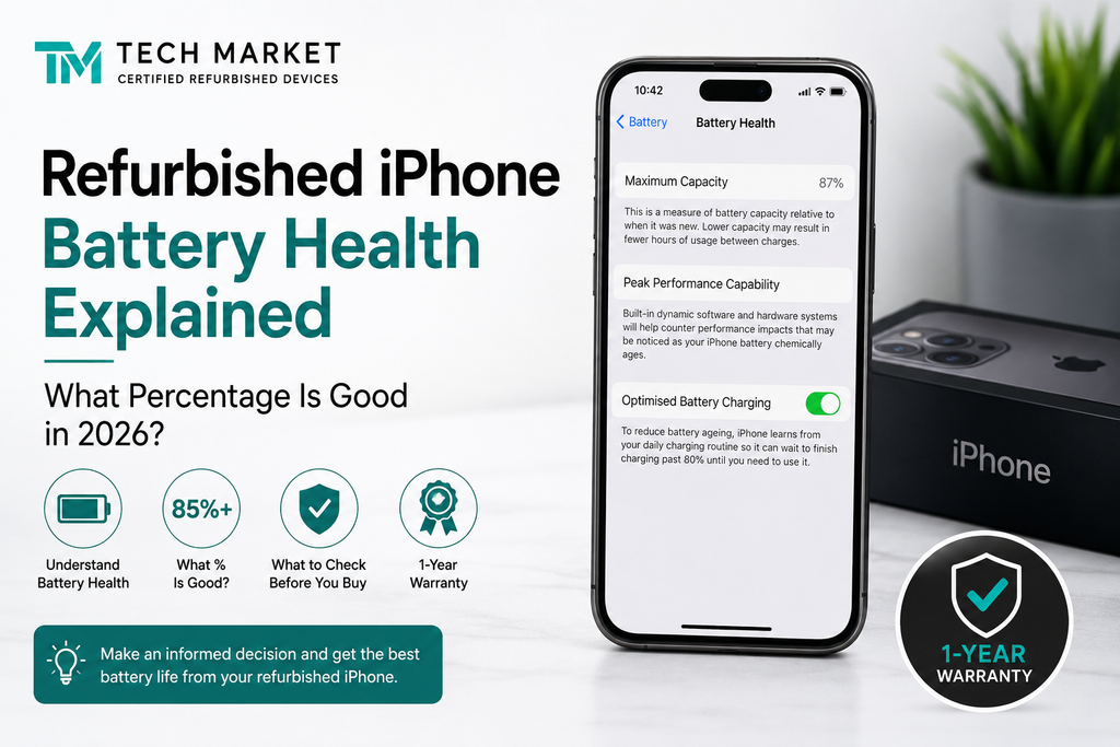Refurbished iPhone Battery Health Explained: What Percentage Is Good in 2026?