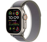 Apple Watch Ultra 2 GPS + Cellular, 49mm Titanium Case with Green/Grey Trail Loop - S/M - Pristine