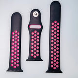 Apple 40mm Nike Sport Band – Black/Pink Blast – S/M & M/L Sizes for Apple Watch