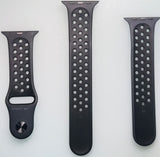 Apple 44mm Nike Sport Band – Black/Black – S/M & M/L Sizes for Apple Watch