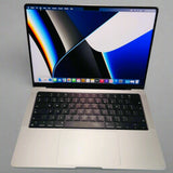 Apple MacBook Pro (14-inch, 2021), M1 Pro 8-core CPU 14-core GPU, 512GB SSD, 16GB RAM, Touch ID, Silver REF#67833-C9