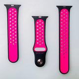 Apple 40mm Nike Sport Band – Black/Pink Blast – S/M & M/L Sizes for Apple Watch